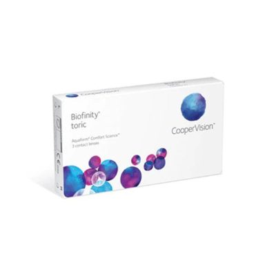 עדשות מגע חודשיות עם צלינדר – Biofinity  Toric